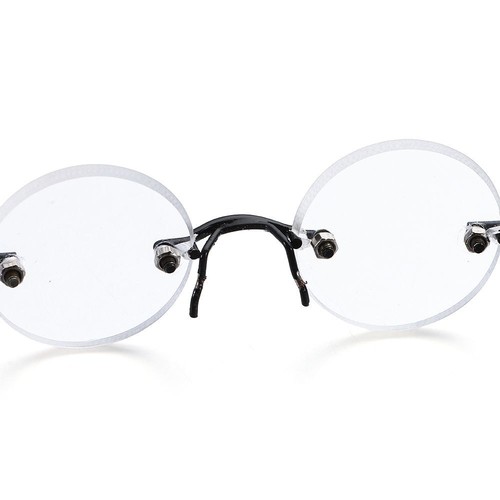 Plush Doll Plush Doll Eyeglasses Glasses Clothes Cute Round Frame For 1/4 Dolls - Picture 11 of 14