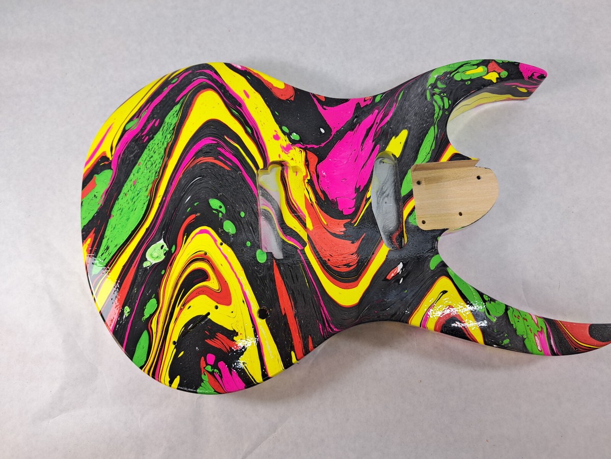 Swirled HXS 6 String RG Jem Guitar Body - 540PII 540 - Fits Ibanez