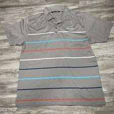 Men  s Travis Mathew Golf Polo Gray XL