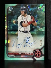 2022 Bowman Chrome Sapphire - Niko Kavadas - Aqua Refractor Auto Autograph 02/99