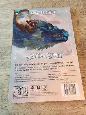 Magical Kitties Save the Day! RPG Character Sheets ATGAG3112