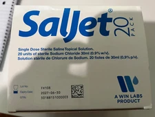 Saljet Rinse 0.9% Sterile Saline Solution (20-Pack) 30ml