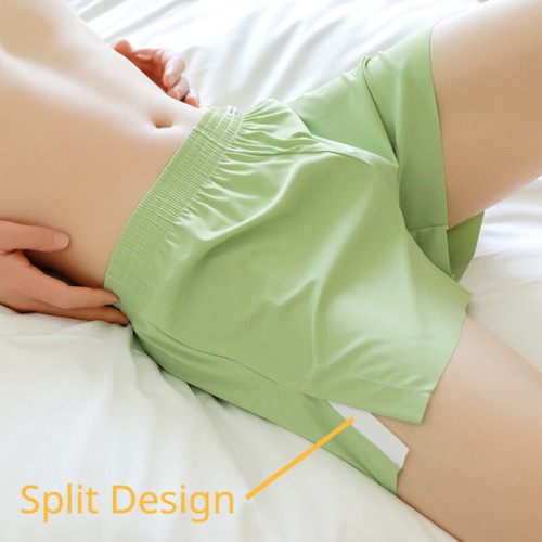Paquete de 1-3 Ropa Interior para Hombre Leche Seda Suelta Pantalones Cortos para Dormir Ropa para el Hogar Calce Cómodo Boxers - Imagen 3 de 44