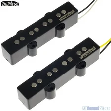 Wilkinson Premium WJB AlNiCo V Neck & Bridge Set Pickups for Jazz Bass JB