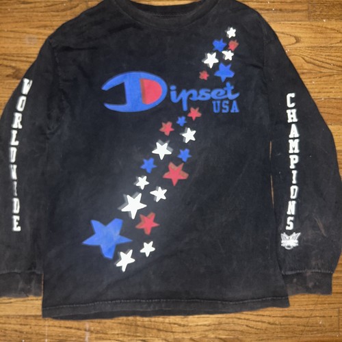 Dipset USA Diplomats Large Long Sleeve T Shirt WORLD WIDE Champions