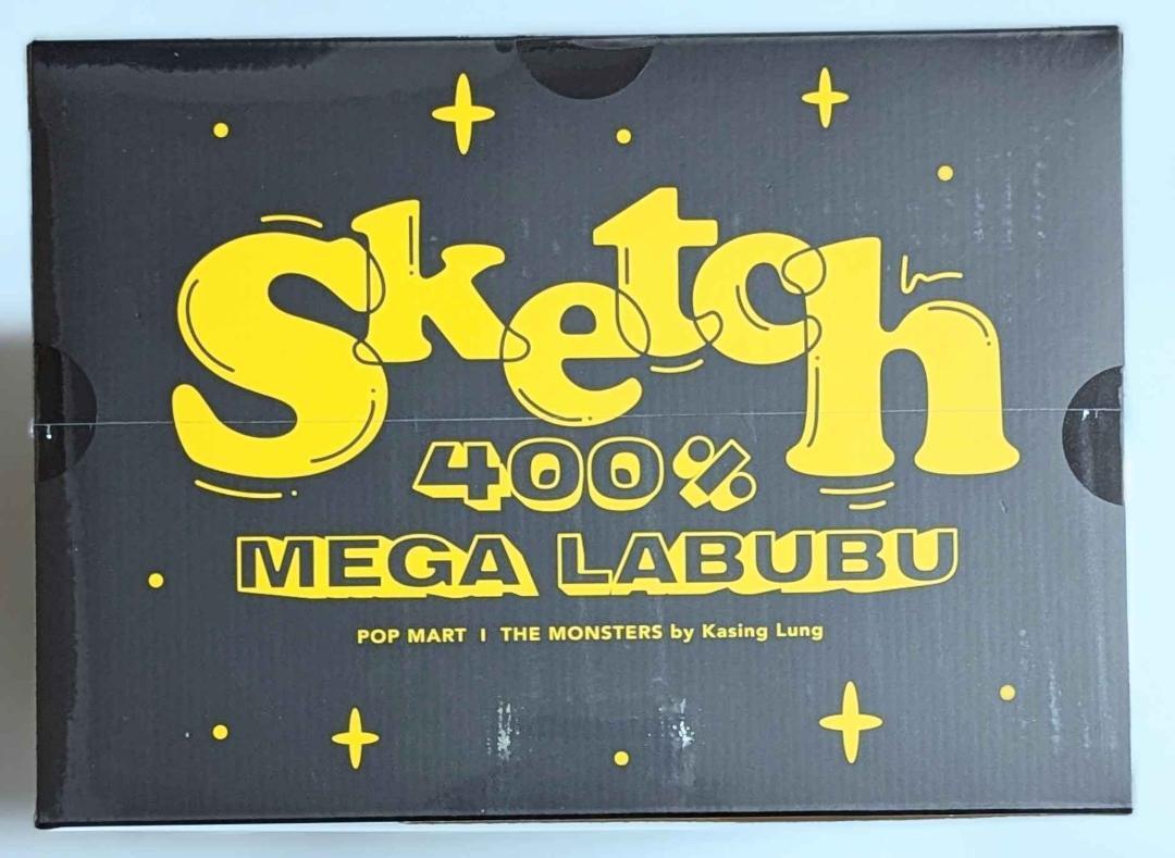 POP MART THE MONSTERS MEGA LABUBU 400% Sketch popmart Action