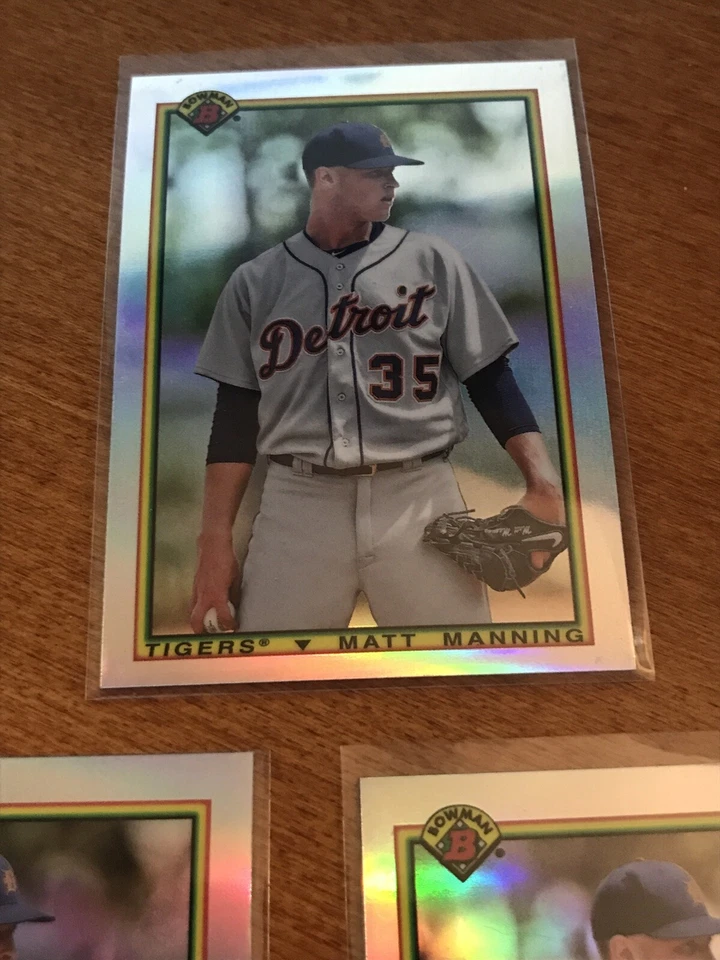 2020 Bowman Chrome Baseball '90 Bowman #90B-MM Matt Manning - Lot Of 3 - Image 4 of 4