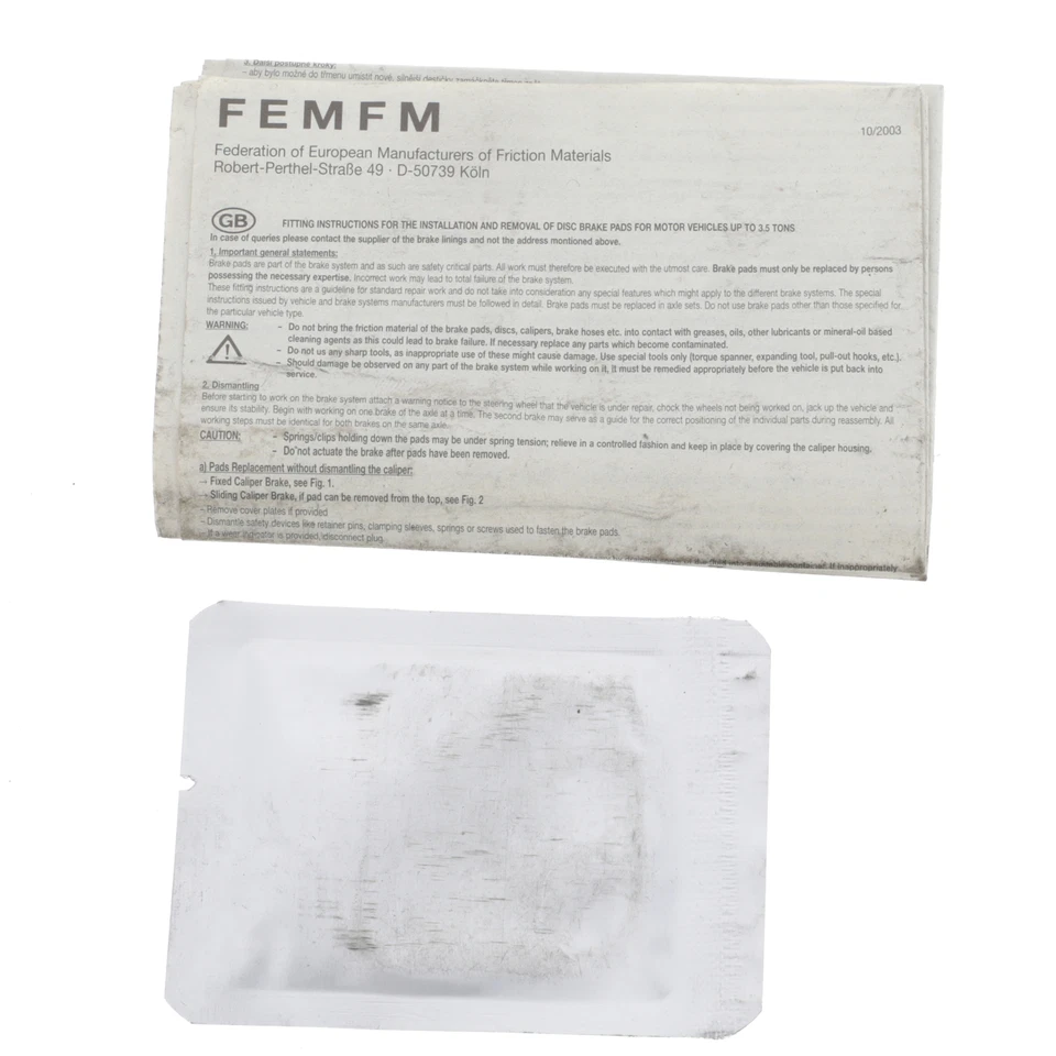 Genuine Jaguar Brake Pads Front MXD1550AB - Image 4 of 4