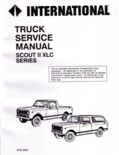 1976 1977 International Truck Scout II Shop Service Repair Manual Book Guide OEM
