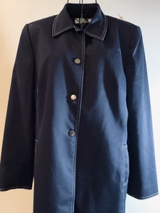 tahari blue coat