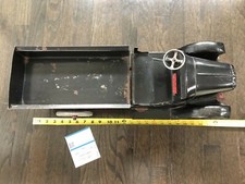 Early Steel Rare Chain Dump Lever Action Black Dump Truck 1920  s BUDDY L NICE