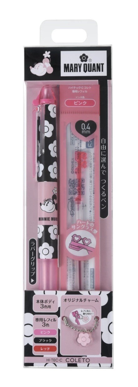 MARY QUANT Minnie Hi-Tec C Coleto 0.4 water-based gel ink with charm