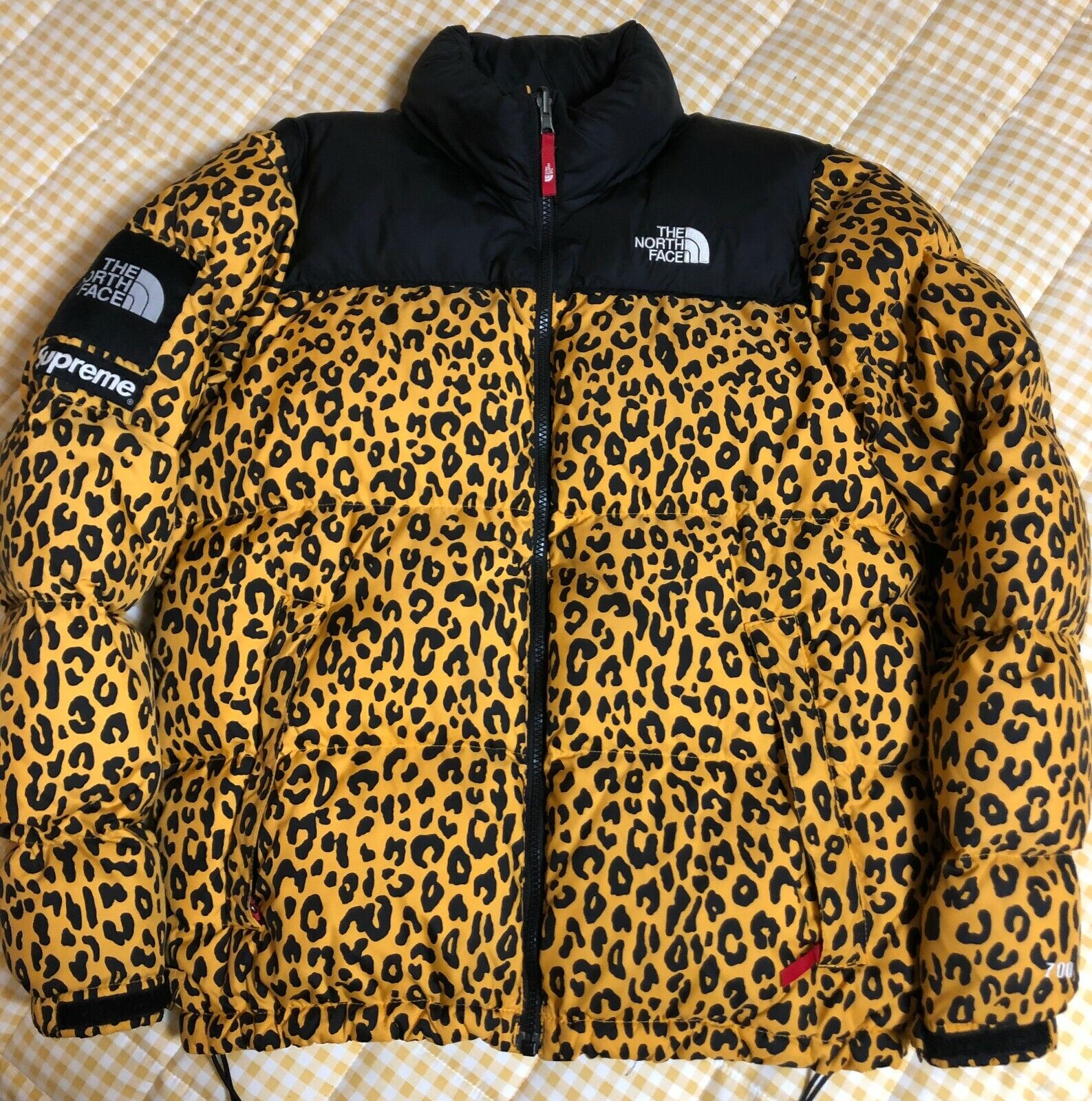 Scepticisme Macadam Nebu Supreme The North Face Collaboration 11FW Yello Leopard Nuptse Down Jacket  SizeM | eBay