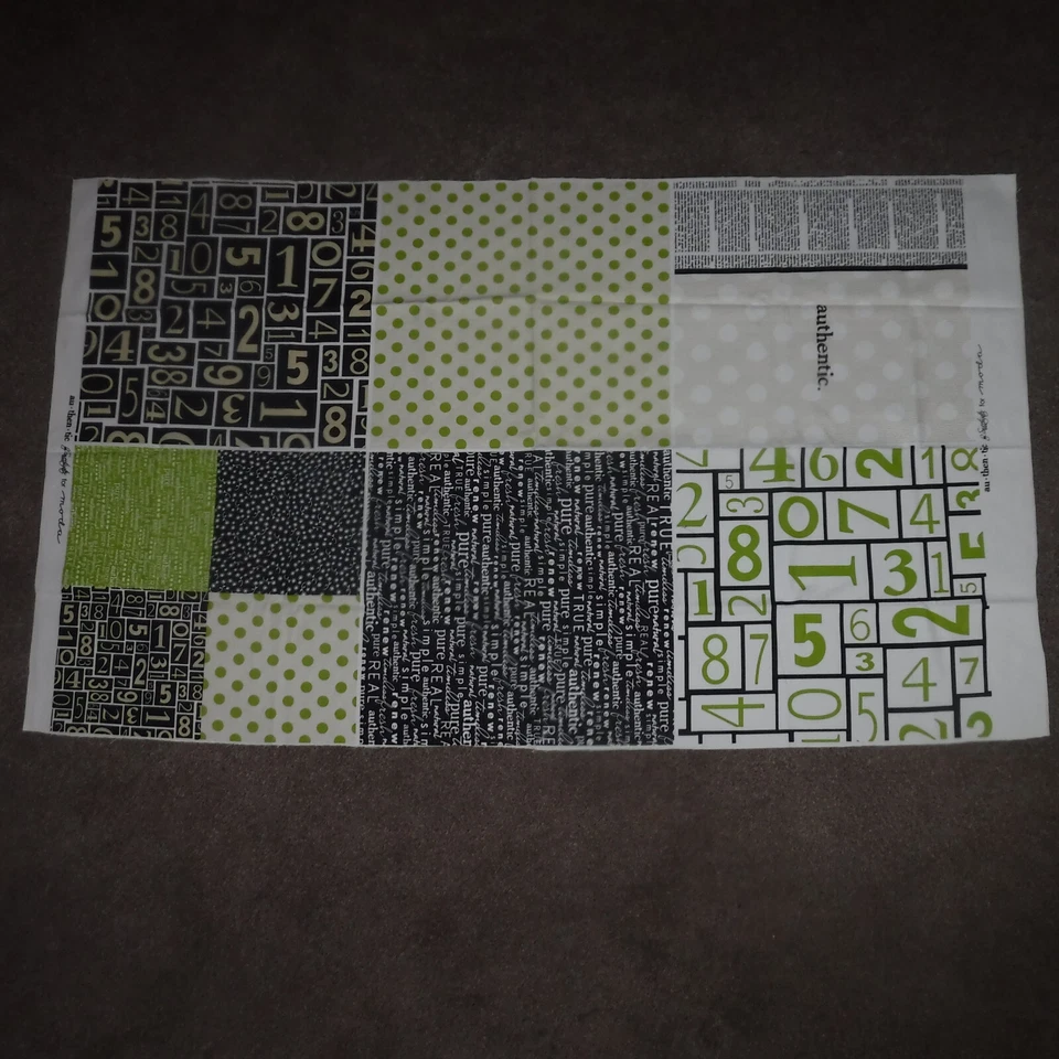 Authentic by Sweetwater for Moda Numbers Polka Dot Floral Words Fabric 34" x 60" - Image 2 of 4