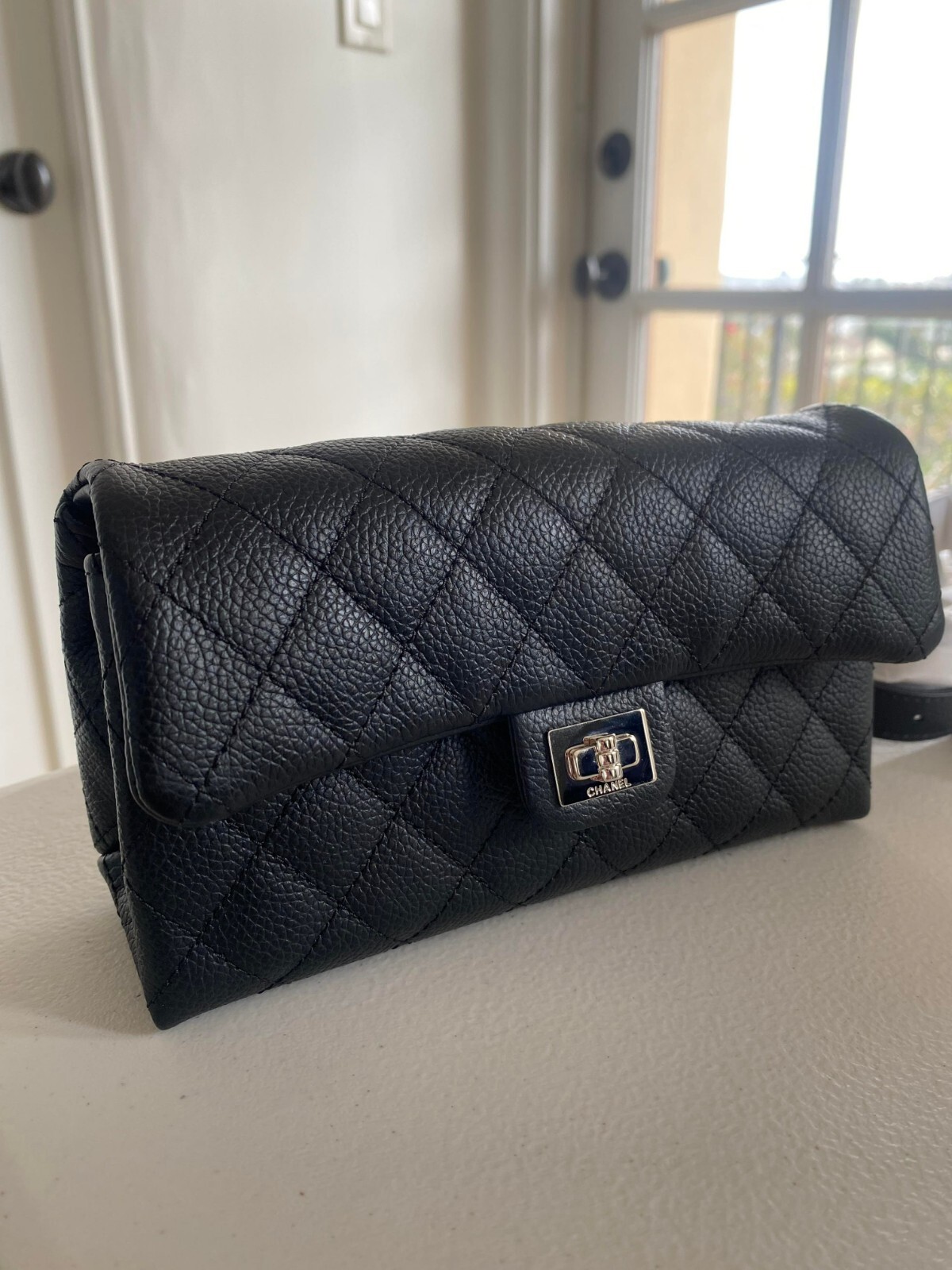 Chanel Quilted Uniform Belt Bag Black THE PURSE AFFAIR #76 Chanel Quilted Uniform Belt Bag Black THE PURSE AFFAIR