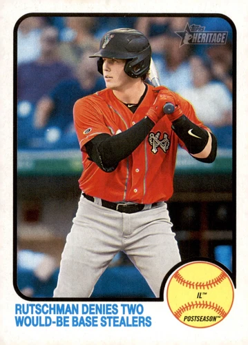 2022 Topps Heritage Minor League Final Stretch Adley Rutschman #108 (RC)