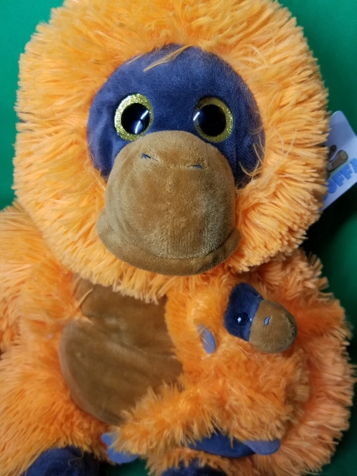 Goffa Mom and Baby Orange Orangutan Plush Toy 18" Stuffed Animal Toy 2022 - Image 3 of 4