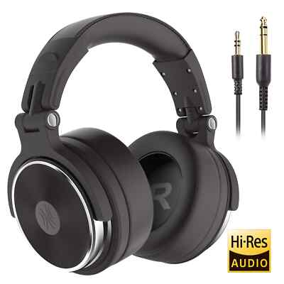 Oneodio DJ Headphones 50mm Drivers, Wired Professional Studio wit Microphone