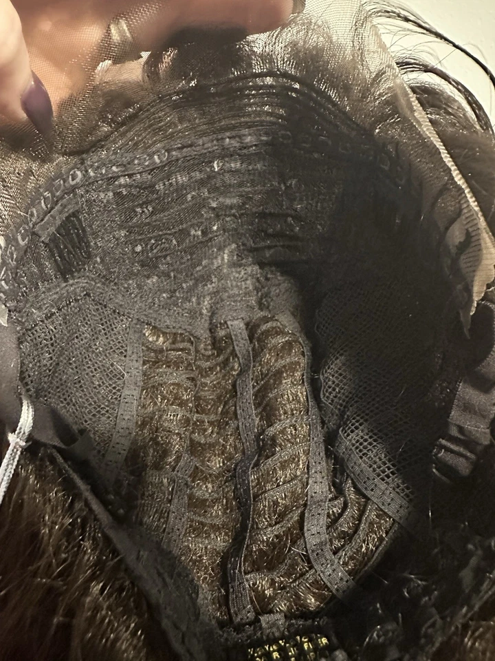 Peluca rizada sintética color 4 nueva con etiquetas frente de encaje Foto 4 de 4