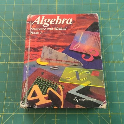 Algebra: Structure and Method Book 1 - Hc By Brown, Richard - ''SEE PHOTOS''