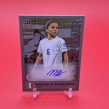 Manuela Giugliano Black Auto /10 Italy 2025 Topps 2025 Merlin UEFA Women's Euro