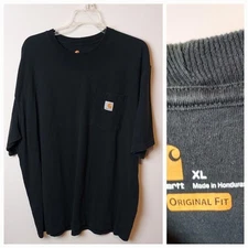 Carhartt Men's T-Shirt Loose Fit Heavy Weight Short Sleeve, Chest‎ Pocket XL