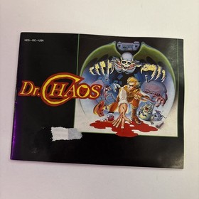 Dr. Chaos NES 1988 Full Box, Cartridge, Manual Nintendo 8 Bit CIB Cartridge