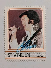 1985 St. Vincent Elvis Presley 10 cent Single Stamp Caribbean Unposted