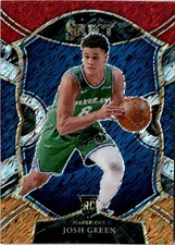 2020-21 Panini Select #78 Josh Green Red White Orange Flash Dallas Mavericks
