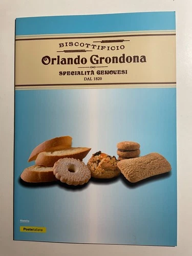 2020 Poste Italiane Folder Philatelico Biscottificio Orlando Grondona