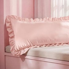 Ruffle Body Pillow Covers, Ruffled Long Pillowc Body 20x54 2 02 - Blush Pink