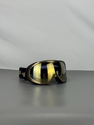 Gucci GG 1653 Blue Shiny Ski Goggles Silver Flash Spherical Pouch