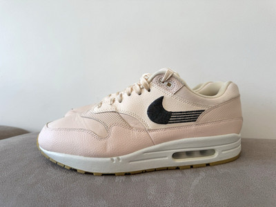 NIKE AIR MAX 1 Premium GUAVA ICE PINK LEATHER DESIGNER Sportschuhe UK 9,5