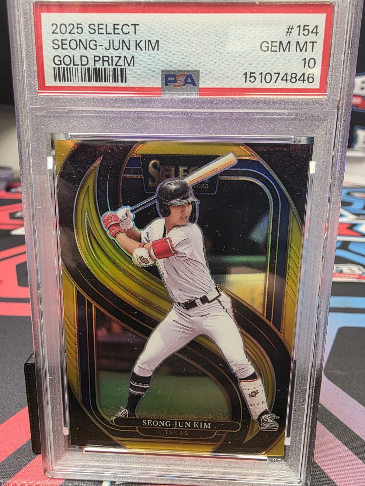 2025 Panini Select - Premier Level Seong-Jun Kim #154 Gold Prizm /10 (RC) Psa 10