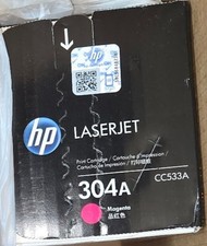 HP Genuine OEM Sealed 304A CC533A Original Magenta Toner Print Cartridge
