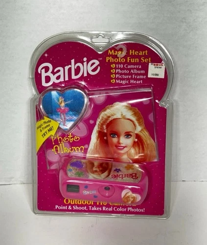 Barbie 110 Camera Film Photo Album Magic Frame 4 Pc Set Vintage 90’s New Sealed