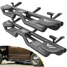 For 2002-2008 Dodge Ram 1500 Quadextendedcab Side Running Boards 3-raised Steps For 2002-2008 Dodge Ram 1500 Quadextendedcab Side Running Boards 3-raised Steps