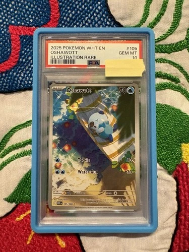 Pokemon TCG SV White Flare Oshawott #105 Illustration GEM MT PSA 10 SHIPS FAST