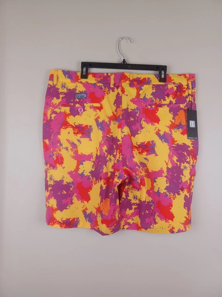 Новый с Ярлыками лот (2) Hreski шорты для гольфа мужской размер 40 многоцветный все над печать дизайн - Изображение 3 из 4