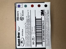 50/Box 3M 1” Scotch-Brite ROLOC 89274 VFN Blue Precision Conditioning Disc