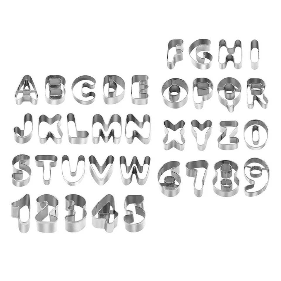 36 Pcs Stainless Steel Cookie Mold Festival Biscuit Cutter Bakery Molds