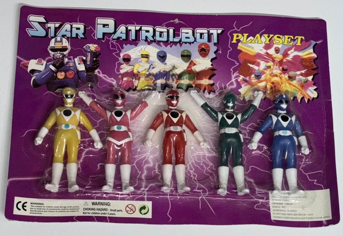 Power Rangers KO Sofubi Set Soft Vinyl Figures Star Patrolbot