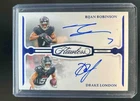 2024 Panini Flawless Bijan Robinson Drake London Dual Auto Sapphire #7/10