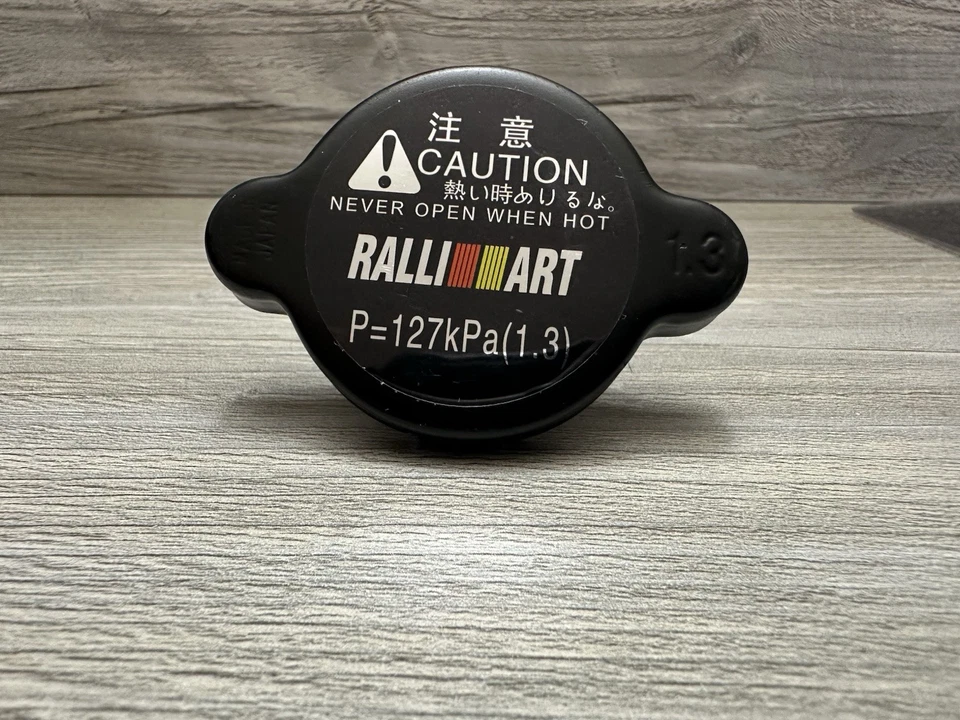 Lote de 2 Tapas Radiador Alta Presión RALLIART Mitsu JDM RA431454N2 RA431454N3 Foto 2 de 4