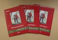 60 Sheets Canon Photo Paper Plus Glossy II Inkjet Photo Paper, 8.5" x 11" PP-301