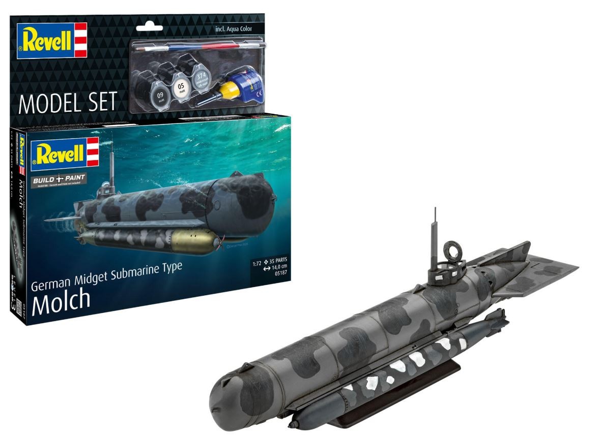 U-Boot Typ Molch REVELL revivez l'histoire navale avec ce kit de modélisme complet à peindre