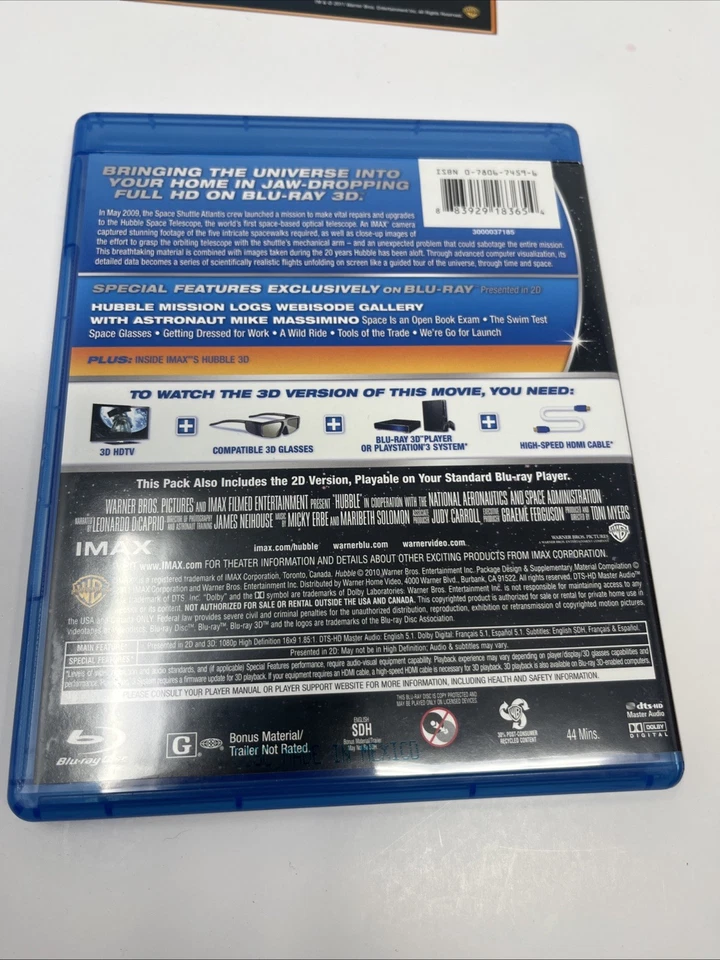 Imax: Hubble (3d) (Blu-ray 3D, 2010)with Cover - Image 4 of 4