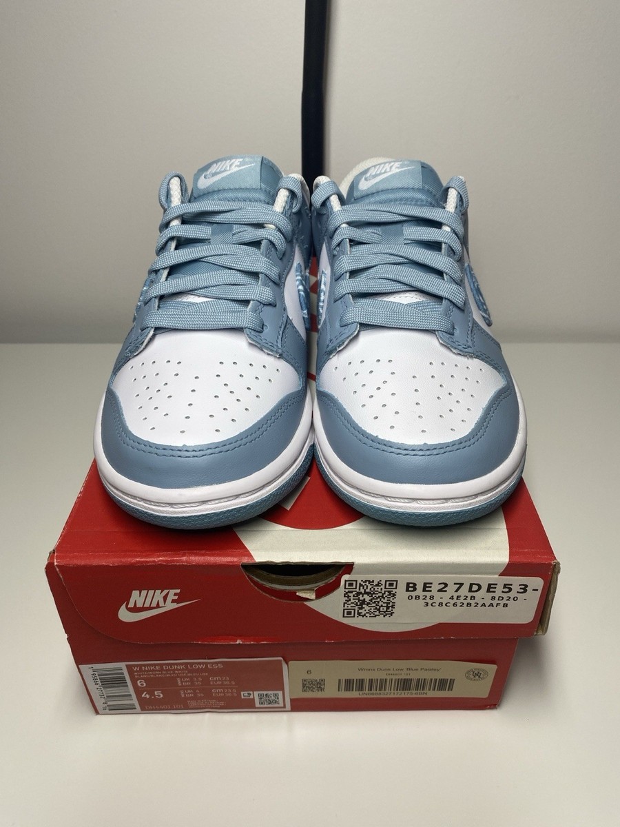 Nike Dunk Low ESS Blue Paisley DH4401-101 Women's Size 6 New | eBay