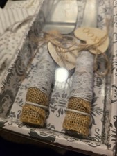 Elegant Wedding Cake Knife and Server Set, Rustic Stainless Steel Gifts