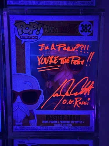 Funko Dragon Ball Z Master Roshi #382 Autographed Pop! Vinyl Figure